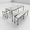 bàn ghế ăn inox dùng vật liệu inox 304 cho nhà ăn căn tin , nhà ăn công ty-inoxbachkhoa.vn