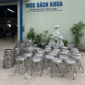 Trang chủ - Inox Bách Khoa ghế xoay inox 304 dùng cho y tê