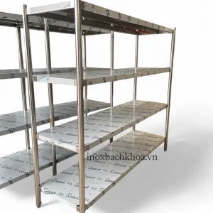 kệ inox 4 tầng đựng dụng cụ, inox 304, chắc chắn, dễ vệ sinh