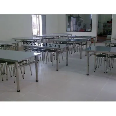Bàn ghế ăn công nghiệp - Inox Bách Khoa bàn ghế ăn công nghiệp