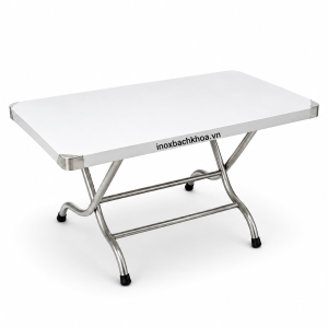 Bàn inox vuông 70x120