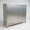 Tủ inox 2 cánh công nghiệp - Inox 304, chân cao 15cm, phù hợp nhà máy & xí nghiệp