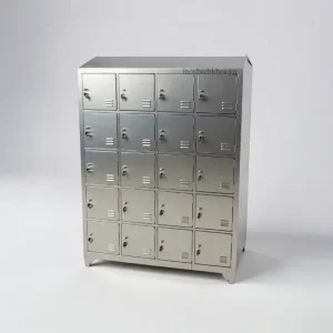Tủ locker inox 20 ngăn có khóa chuyên dụng cho nhà máy, công ty, phòng sạch - Inox 304 cao cấp, bền đẹp, chống gỉ