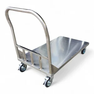Xe đẩy hàng inox 304 bốn bánh xe chuyên dụng cho công nghiệp