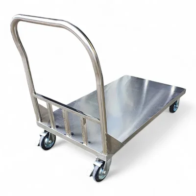 Xe đẩy hàng inox 304 bốn bánh xe chuyên dụng cho công nghiệp