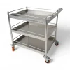sản xuất gia công xe đẩy inox 3 tầng cho nhà máy công ty bệnh viện và khu bếp inox công nghiệp