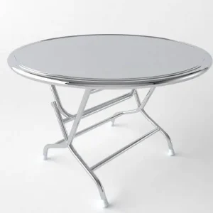 bàn tròn inox 1m2