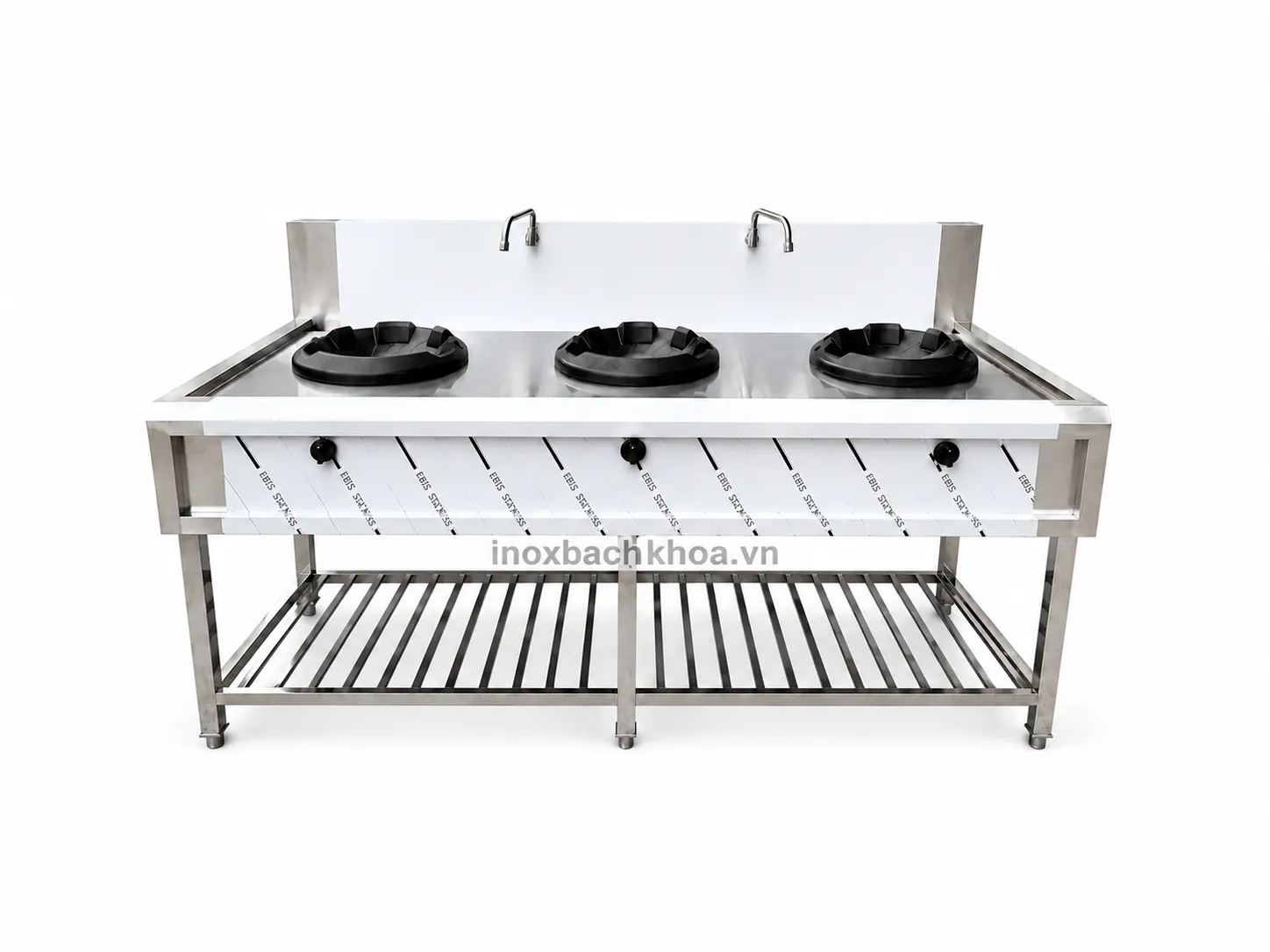 Bếp á 3 họng - Inox Bách Khoa Bếp Á 3 họng