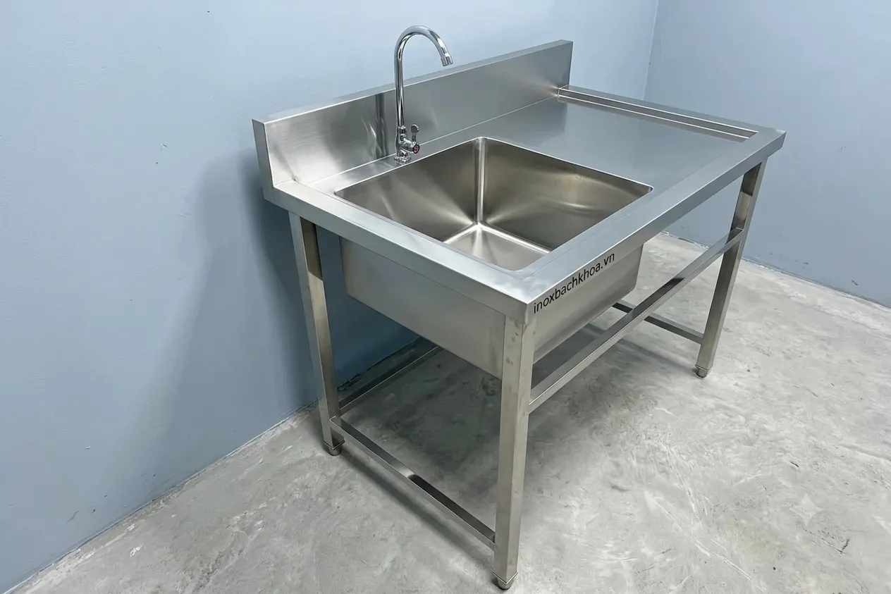chậu rửa bát 1 hố inox