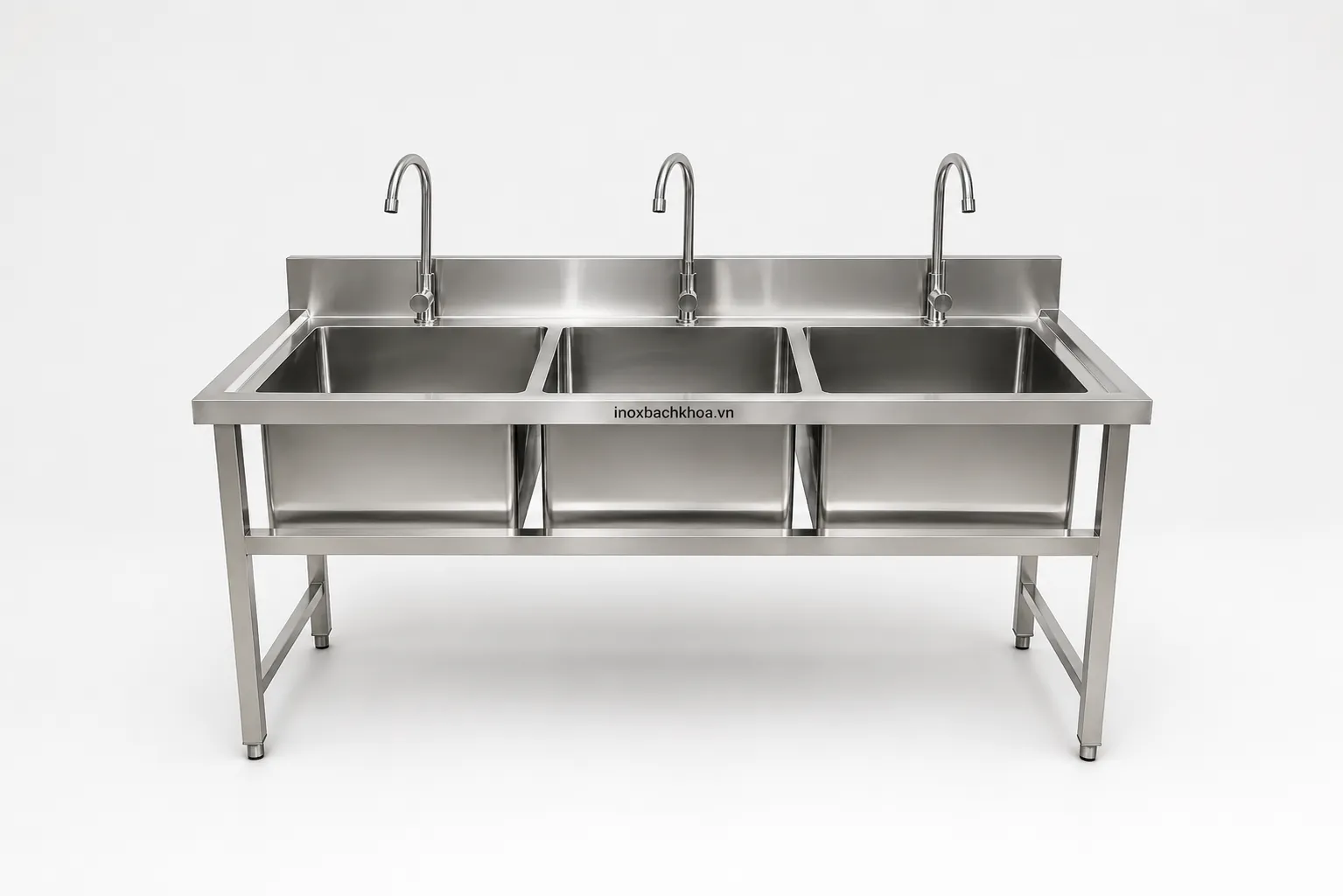 Chậu rửa công nghiệp 3 hố