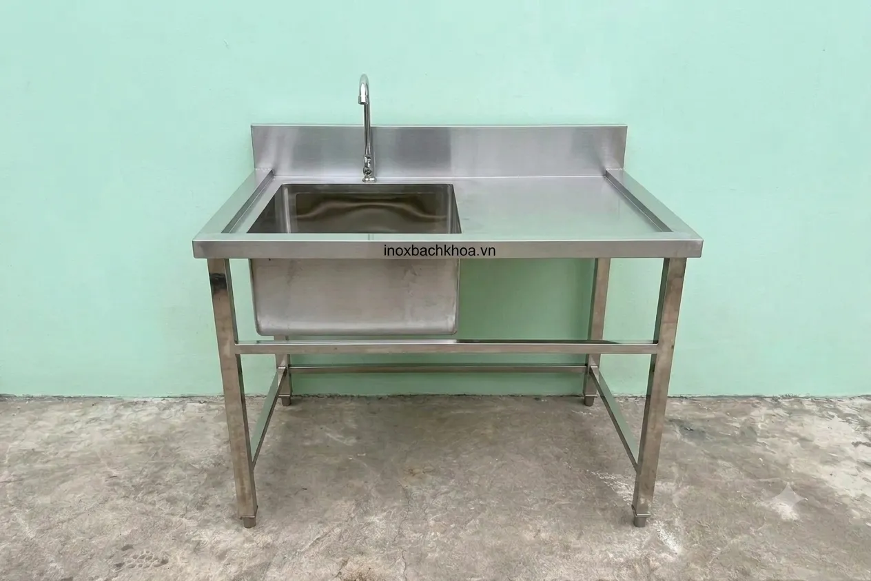 chậu rửa bát 1 hố inox 304