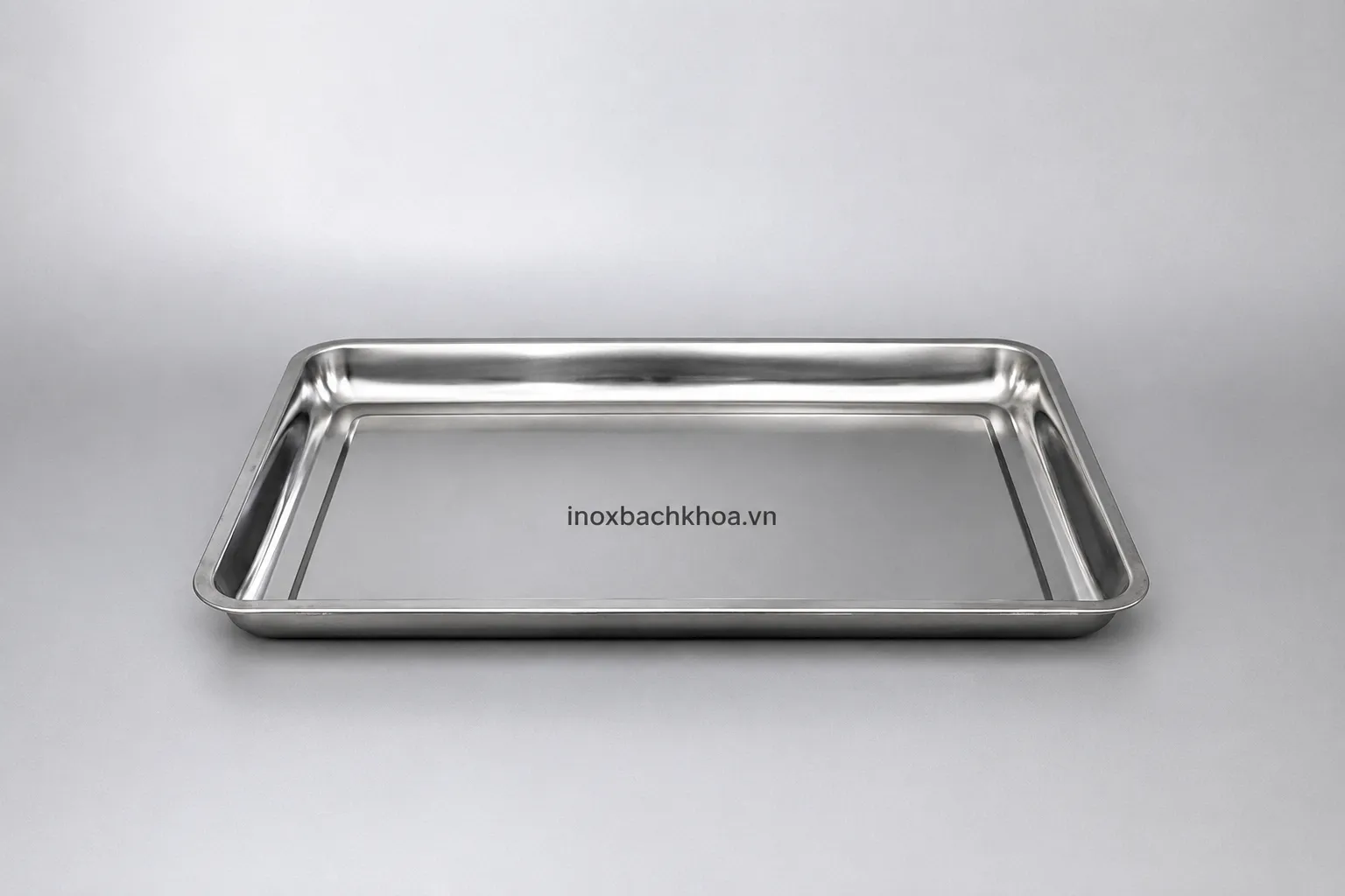Khay inox chữ nhật 40x60 - Inox Bách Khoa Khay inox chữ nhật 40x60