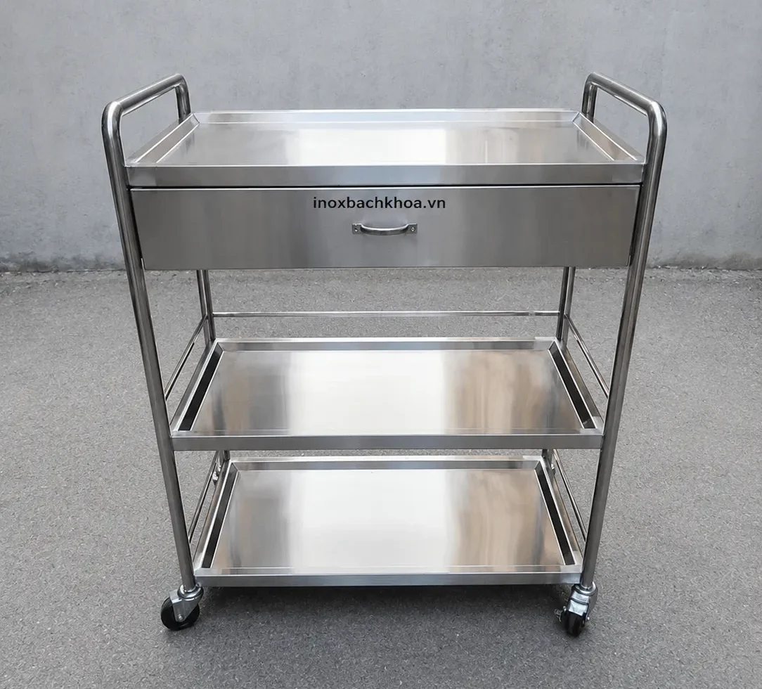 Inox Bách Khoa chuyên sản xuất các loại xe đẩy y tế