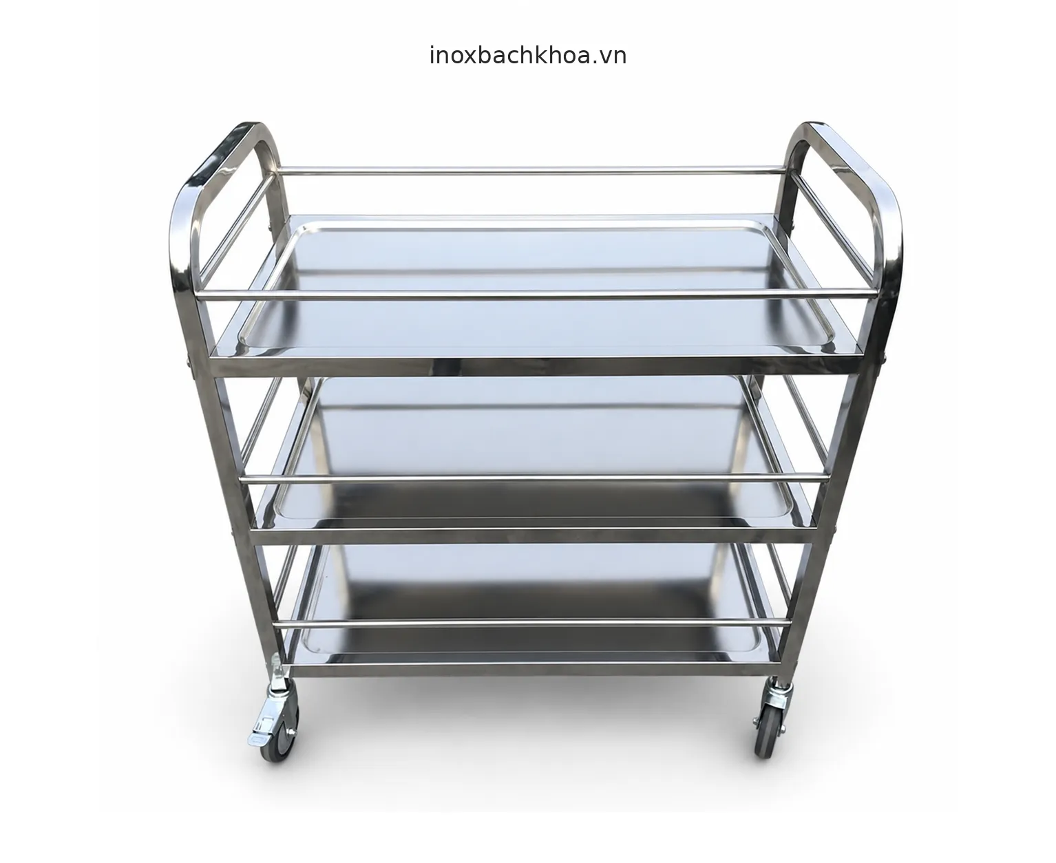 Xe đẩy thức ăn - Inox Bách Khoa xe đẩy thức ăn